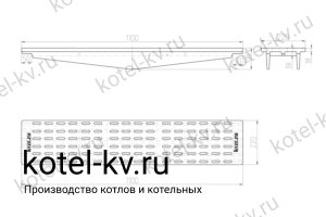 Колосник 1100*220. Чертеж